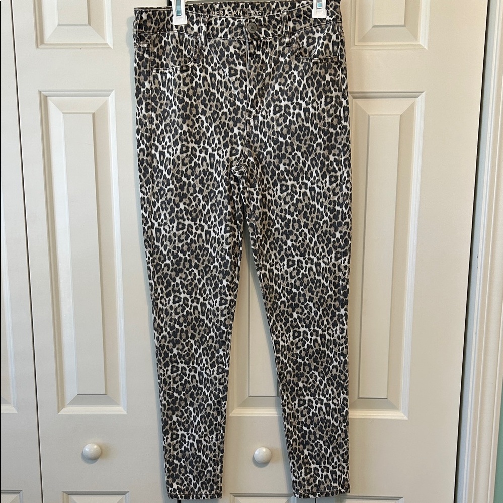 American Eagle Outfitters Leopard Print Skinny Jeans